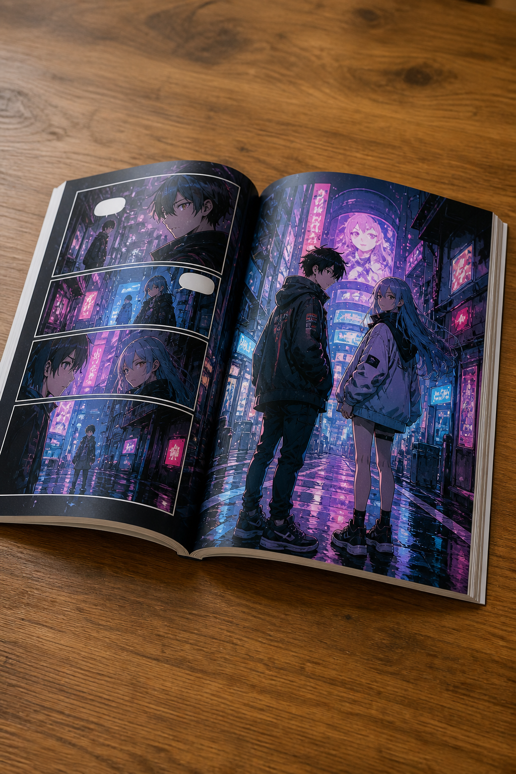Printed comic book